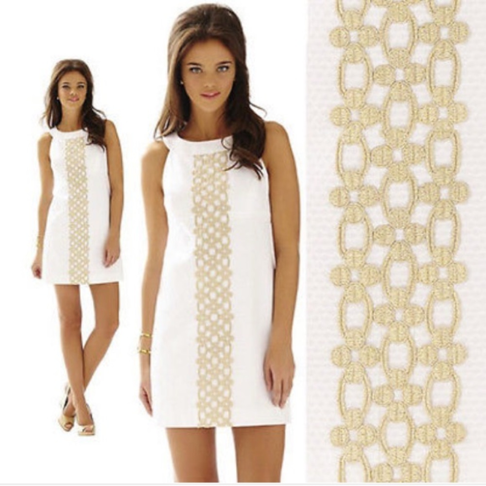 Lily Pulitzer Jacqueline Resort White Shift Dress